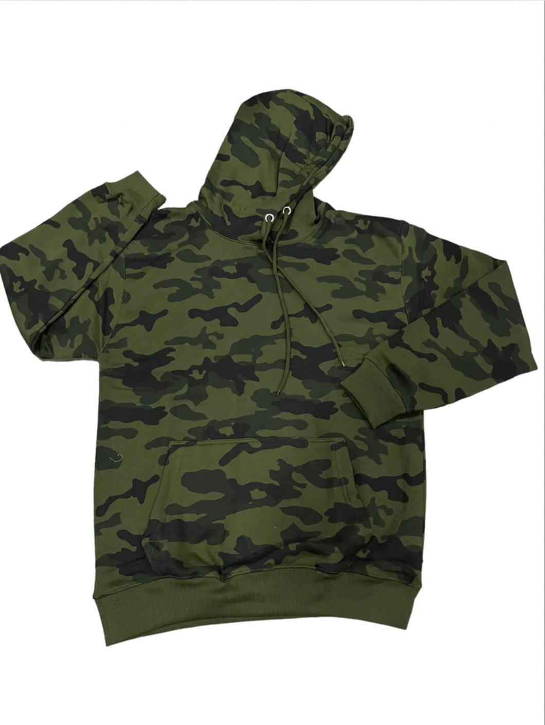 Green Camo Pullover Hoodie